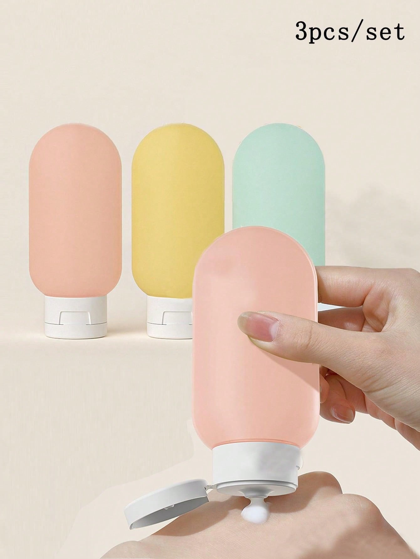 Silicone Leak Proof Travel Bottles Set Carry On Refillable Squeezable