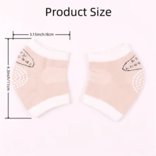 1對兒童護膝帶防滑膠,透氣舒適,適合爬行與運動 - 藍色 - 查看 3