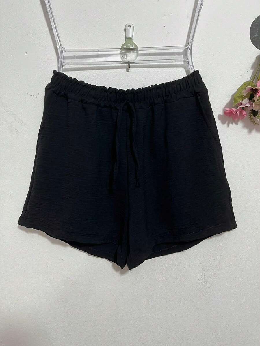 Women Shorts - 黑色 - 查看 1
