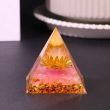 1 件裝,hopeseed Orgone 水晶金字塔正能量,花朵生命 Orgonite 晶治療水晶金字塔,減少壓力脈輪治療冥想吸引幸運,白色水晶石,創意小禮物,節日配飾,派對用品 - 白水晶蓮花懸浮粉 - 查看 3
