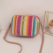 Bolso De Hombro Con Colores Del Arco Iris - Multicolor - Ver 3