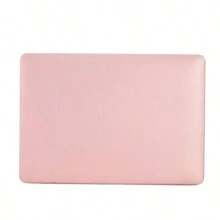 A Pink Matte Laptop Case Compatible With Macbook - Pink - View 3