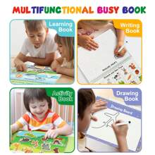 早期教育益智靜物語,兒童diy貼紙書,教育性重複貼紙繁忙書,學習型繁忙書,兒童早期教育翻頁書,兒童教育玩具,男女兒童生日禮物、聖誕禮物、新年禮物 - 彩色 - 查看 6