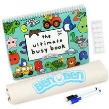 早期教育益智靜物語,兒童diy貼紙書,教育性重複貼紙繁忙書,學習型繁忙書,兒童早期教育翻頁書,兒童教育玩具,男女兒童生日禮物、聖誕禮物、新年禮物 - 彩色 - 查看 10