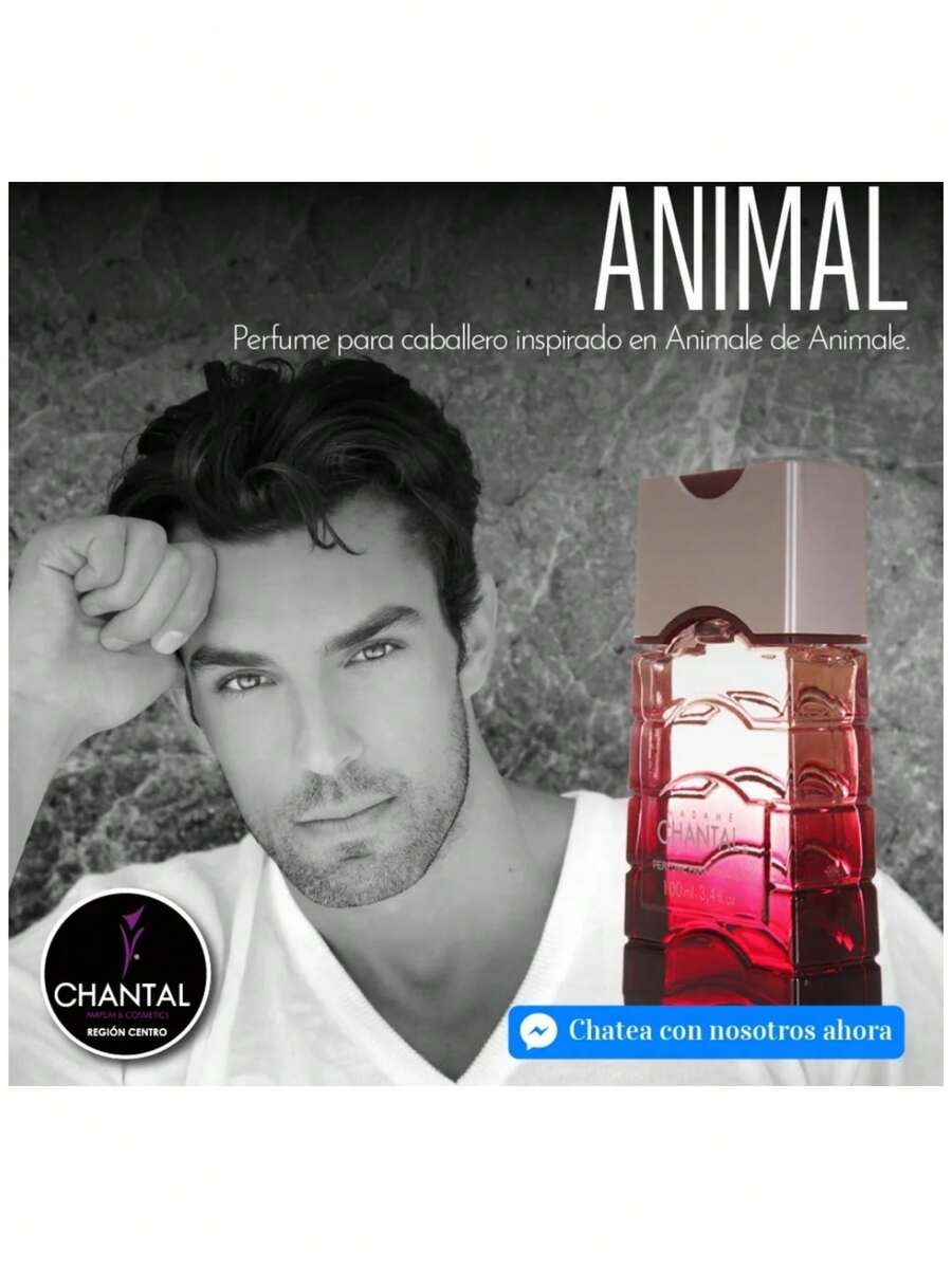 Perfume Chantal Animal Inspiración Autentica Fragancia Animal - Rojo - Ver 1