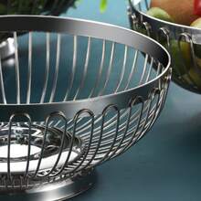 1入組廚房排水籃、蔬菜籃、客廳收納籃、不鏽鋼水果籃