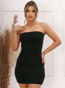 Women Dresses - Black - View 1