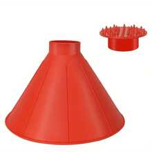 2pcs/Set Random Ice Scraper, Cone-Shaped Magic Car Ice Scraper, Can Be Used As Funnel Or Round Ice Scraper, Snow Shovel Tool - Apricot - View 5