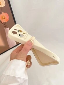 1入新款漸變天空眼設計TPU哑光耐摔手機殼，適用於 iPhone 11/12/13/14/15/15 Pro/15 Plus/15 Pro Max - 白色 - 查看 5