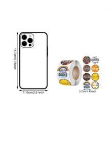 1 Pieza Pegatina Impresa De Pvc Con Palabras Complementarias - Multicolor - Ver 5