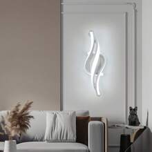 BOBORAT 1個現代螺旋形led壁燈,可調節3種顏色溫度(3000k/4000k/6000k),鋁製led燈具,帶有硅膠管,適用於臥室,客廳,走廊,旅館,室內,洗手間,陽台,ac80v-265v - 白色 - 查看 2