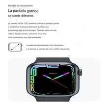 SC&S ，SMART WATCH M7 MAX， RELOJ inteligente, MEJOR APP WEARFIT PRO - Azul Marino - Ver 9