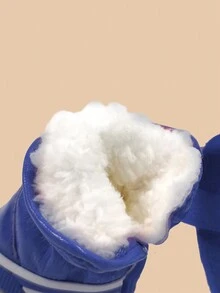 HOLAPET 4pcs Blue Warm And Thickened Pet Shoes For Small Dogs - Blue - View 4