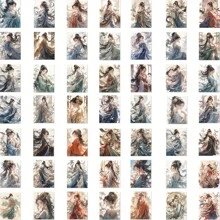 1pack Multicolor Chinese Cartoon Character Graffiti Sticker, Simple & Multi-functional Decal For All Age Groups - Multicolor - View 3