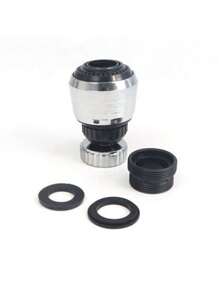 1pc Water Saving Tap Bubbler Filter Nozzle, Multiple Connector Quick Fitting Adapter For Home Faucet - Silver - View 6