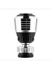 1pc Water Saving Tap Bubbler Filter Nozzle, Multiple Connector Quick Fitting Adapter For Home Faucet - Silver - View 3