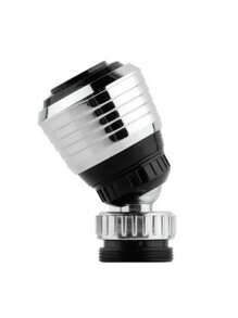 1pc Water Saving Tap Bubbler Filter Nozzle, Multiple Connector Quick Fitting Adapter For Home Faucet - Silver - View 2