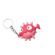 新款海洋系列鑰匙扣,可愛章魚與海馬造型 Pvc 吊墜,卡通海洋動物鑰匙圈