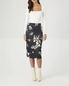 Contour Long-Sleeve Bodysuit - White - View 5