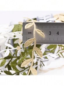 1pc 15m Cinta De Hoja En Relieve Ultrasónica, Cinta Decorativa Con Borde Floral Y Hoja - Rosa Fucsia - Ver 6