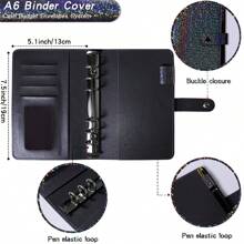 Cuaderno De Contabilidad De Hojas Sueltas A6, Conjunto De Diario De Planificación Financiera Y Presupuesto De Efectivo - Gris - Ver 6