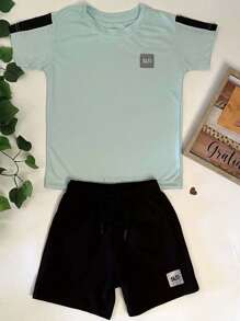 Young Boys Sets - Màu xanh Bạc hà - Xem 1