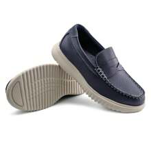 Boys Loafers Comfortable Spring Shoes For Kids Casual Slip On School Shoes Comfortable Boys Oxford - Hải quân - Xem 3
