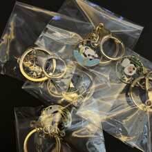 2pcs/set Panda Family Accessories for Bags/Keys - Green - View 3