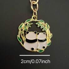 2pcs/set Panda Family Accessories for Bags/Keys - Green - View 4