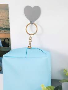 簡單&時尚化妝包,1入組藍色的PU皮革洗漱用品手拿包便攜皮膚護理收納小袋合適的適用於家庭使用或者旅行 - 藍色 - 查看 3