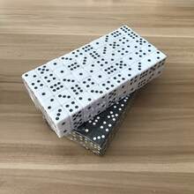 6pcs/Batch  14mm Six Sided Dice Black And White Square Corner Dice Set Puzzle Table Game Dice Club Party Game - Black - View 3