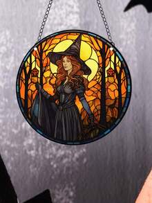 1pc Witch Pattern Decoration Pendant - Multicolor - View 4