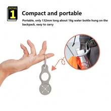 3pcs Multicolor Silicone Multifunctional Ribbon Buckle For Water Bottle, Suitable For Outdoor Hiking And Climbing - Multicolor - View 4