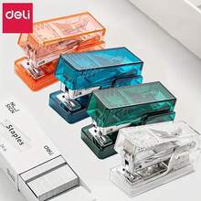 1入迷你設計清晰、輕巧、便攜、學生必備,女孩心型手柄辦公室風格訂書機,附贈1盒640枚訂書釘 - 彩色 - 查看 3