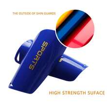 Soccer Shin Guards Set, Shin Pads and Shin Guard Sleeves for Football Games, EVA Cushion Protection Reduce Shocks and Injuries -Blue - Blue - View 3