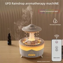 2024 New Raindrop Air Humidifier For Home, Aromatherapy Essential Oils Diffuser With Colorful Lights,USB Humidifiers Diffusers,Timing Function,Water Shortage Automatic Power Off,Small Fragrance Diffuser - White - View 4