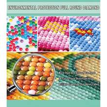 成人圣诞钻石画套装，DIY 5D 钻石画，全圆钻石圣诞老人钻石画，宝石艺术工艺品，家居墙面装饰，圣诞钻石点