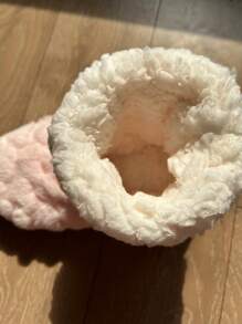 Winter Couple Slipper Socks With Thickened Anti-Skid Sole, Indoor Bedroom Silent Slippers House Shoes