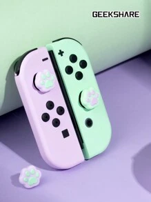 4个猫爪形按键帽，兼容Switch/OLED/Lite - 紫&綠 - 查看 8