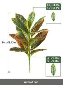 1 棵人造榕树，带变色叶子，适用于室内/室外装饰，巴西风格，无需花盆，情人节、生日毕业礼物，假植物