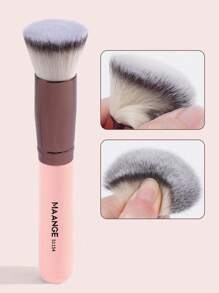 MAANGE 1pc Falt Head Foundation Brush,Makeup Tools With Soft Fiber For Easy Carrying,Brush For Travel