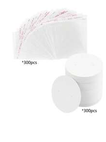 100/200/300pcs Earring Display Card Packaging - White - View 10