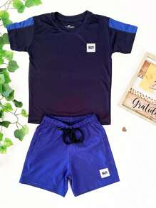 Young Boys Sets - Màu xanh hải quân - Xem 2