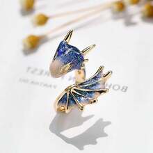 1入歐美時尚新款可調節龍形銀戒指製造商