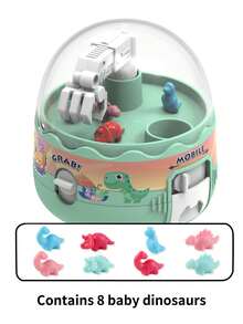 Green Color Mini Claw Machine Children Toys Dinosaur Grabbing Machine Capsule Grabbing Catcher Interactive Toys Gift - Green - View 5