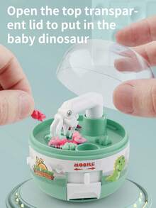 Green Color Mini Claw Machine Children Toys Dinosaur Grabbing Machine Capsule Grabbing Catcher Interactive Toys Gift - Green - View 3