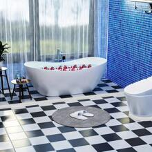 1卷浴室挡水条硅胶挡水条淋浴水坝防洪屏障干湿分离塞子卫浴工具浴室收纳 - 白色 - 查看 3