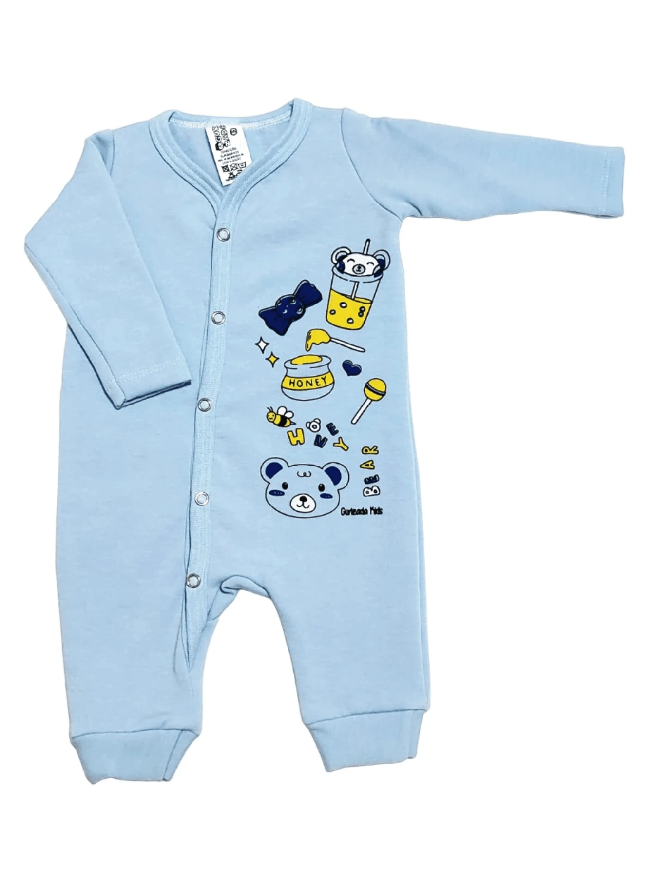 Baby Boys Bodysuits - Màu xanh lam - Xem 1