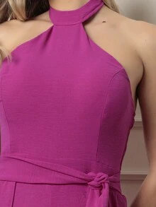 Women Jumpsuits - Màu Hoa hồng đỏ - Xem 4
