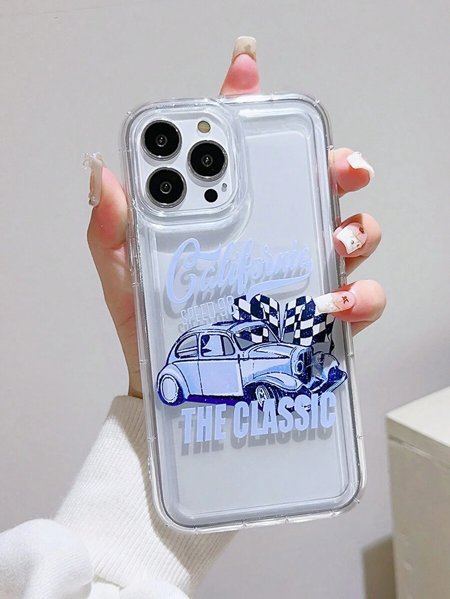 Racing Style Air Cushion Frame Brand Phone Case Compatible With IPhone - Multicolor - View 1